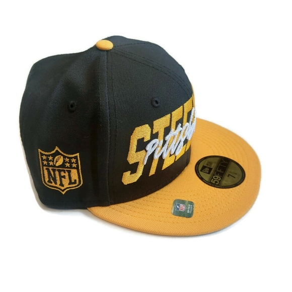 59Fifty New Era Size 7 1/4 Pittsburgh Steelers Fitted Hat On Field Cap - Picture 3 of 7